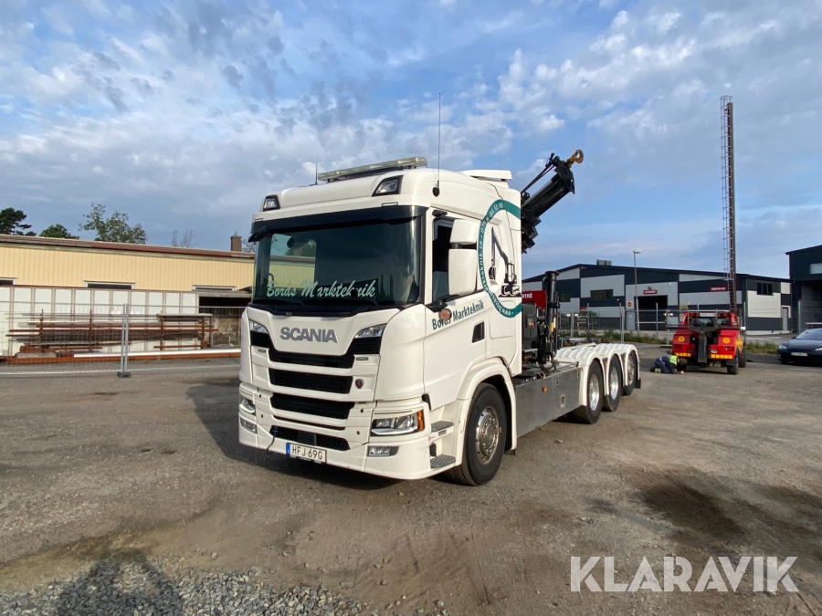Lastväxlare med kran Scania G500 8x4x4