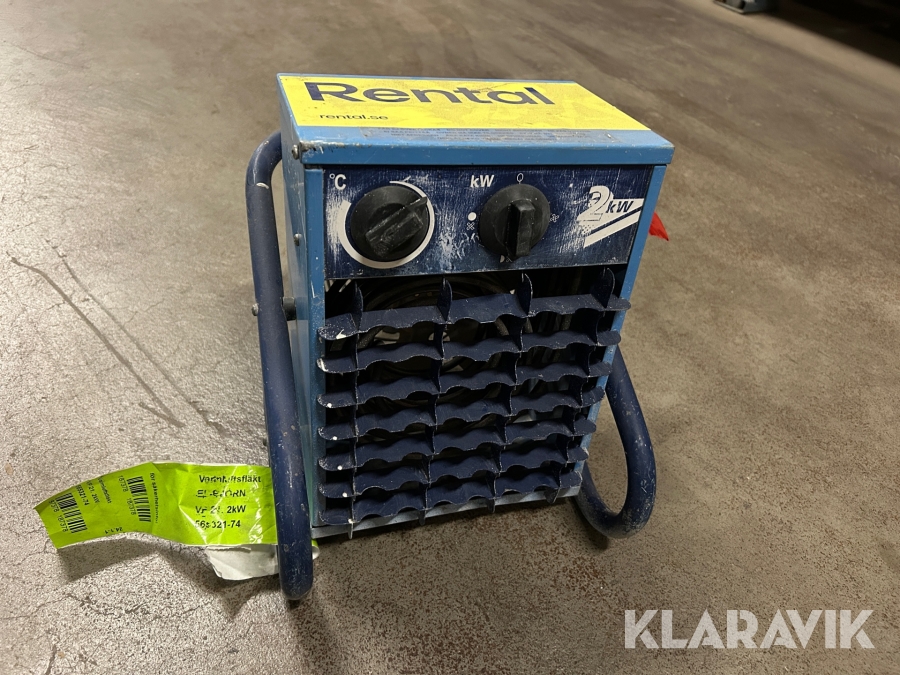 Varmluftsfläkt El-Björn VF 2,2 kW