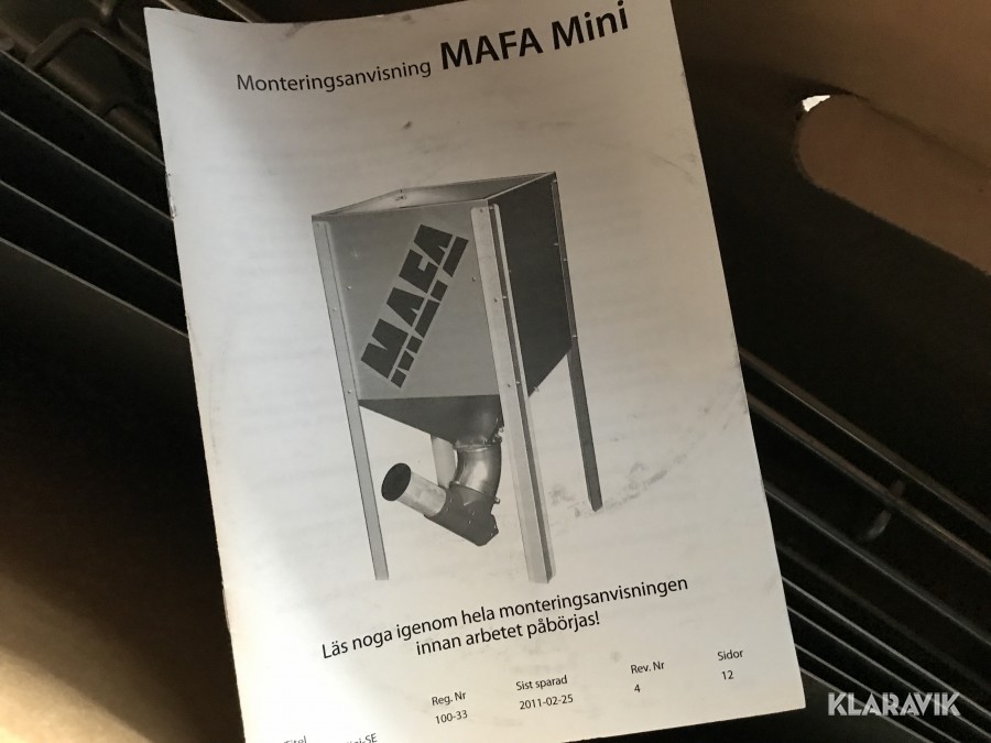 Veckoförråd Pellets Mafa Mini