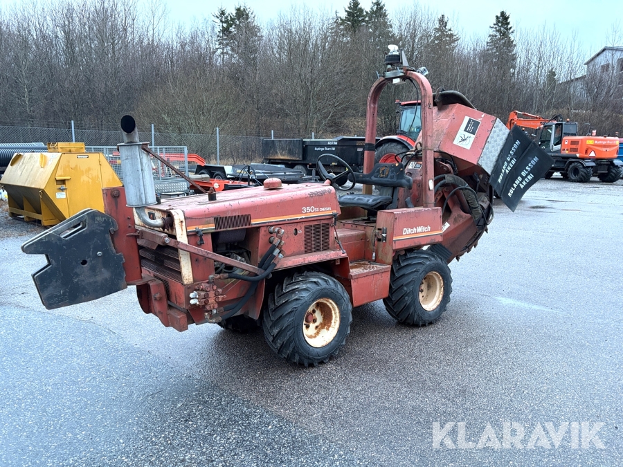 Redskapsbärare Ditch Witch 350SX Diesel med fräshjul