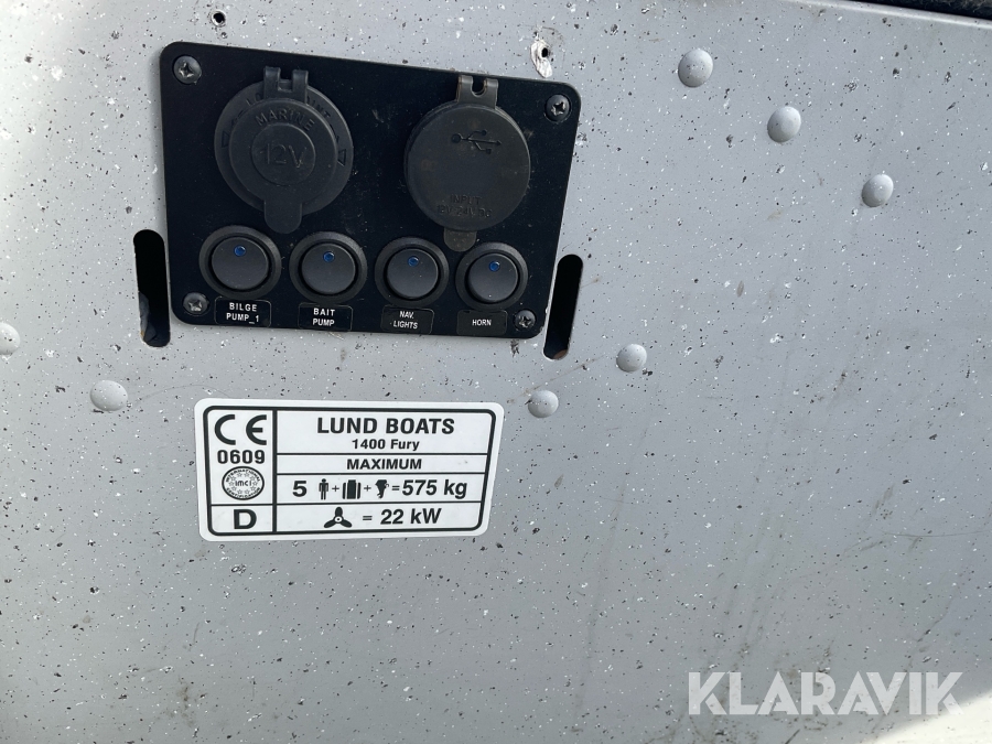 Sportfiskebåt Lund 1400 Fury
