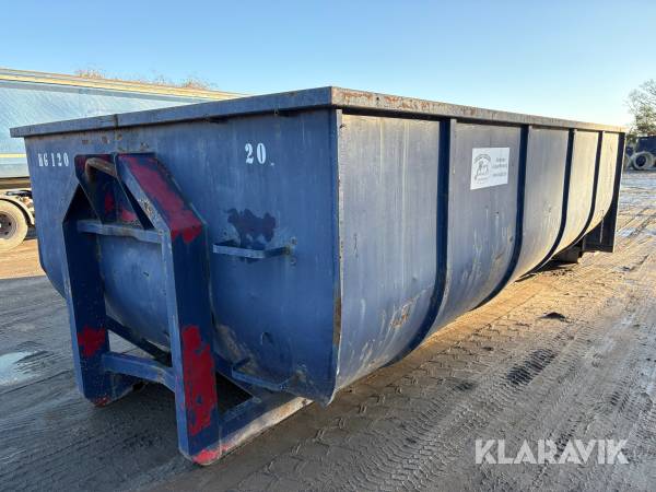 Container på lastväxlarram HG120 20 m3