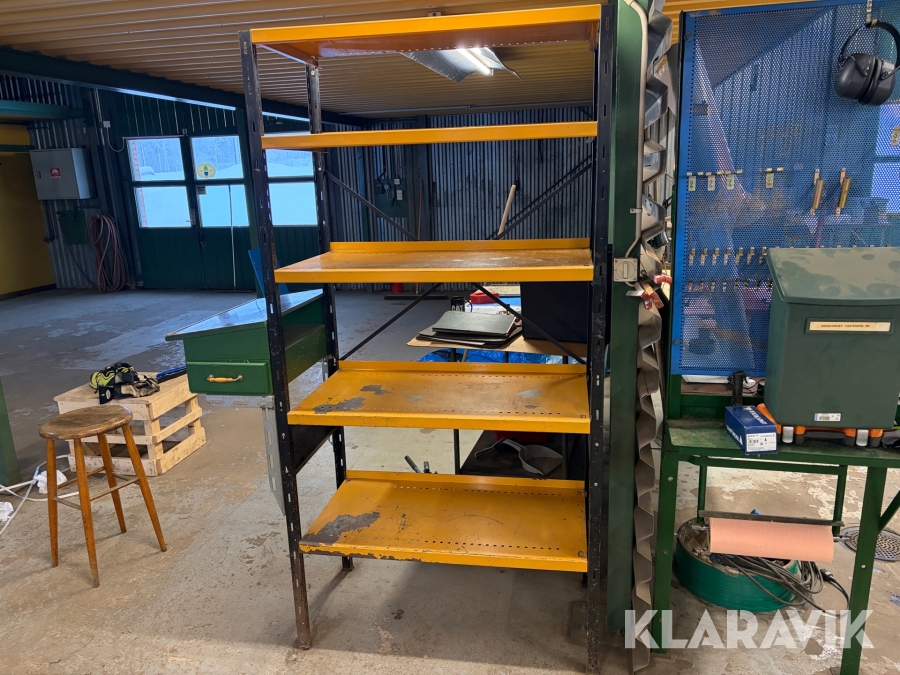 Plåthylla med pulpet 1 st