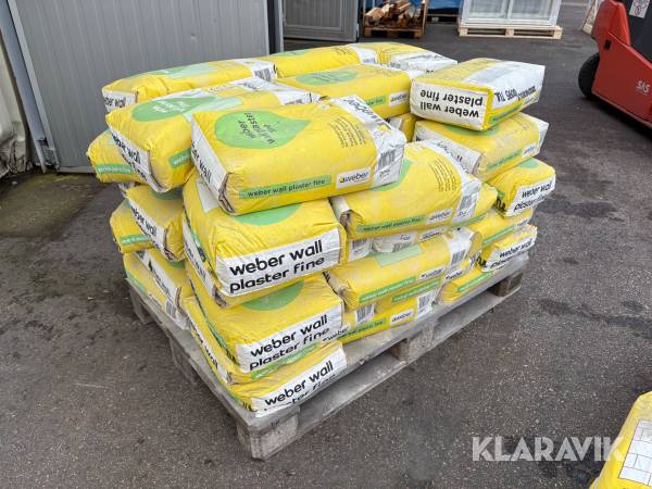 Putsbruk 47 st Weber Plaster fine