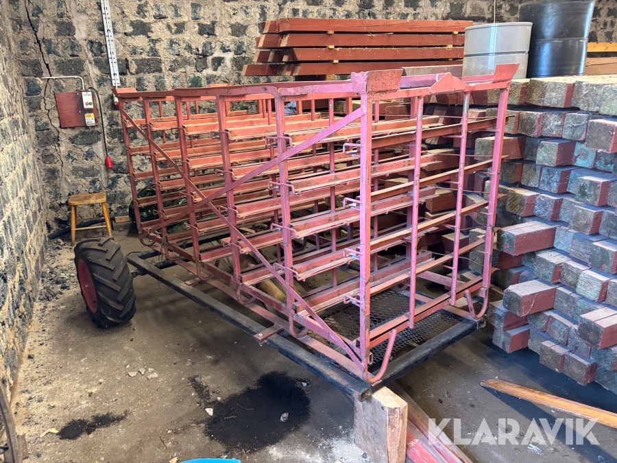 Plantvagn med fäste för järnhäst