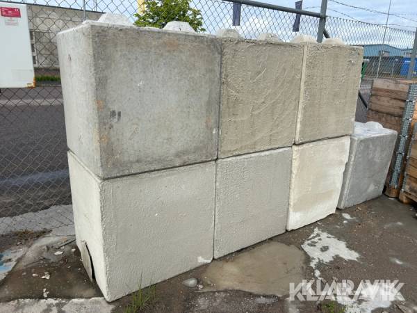 Legoblock 20 st Sydsten Betong 800x800x800 mm