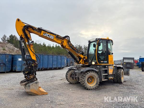 Hjulgrävare JCB Hydradig 110w med tiltrotator och redskap
