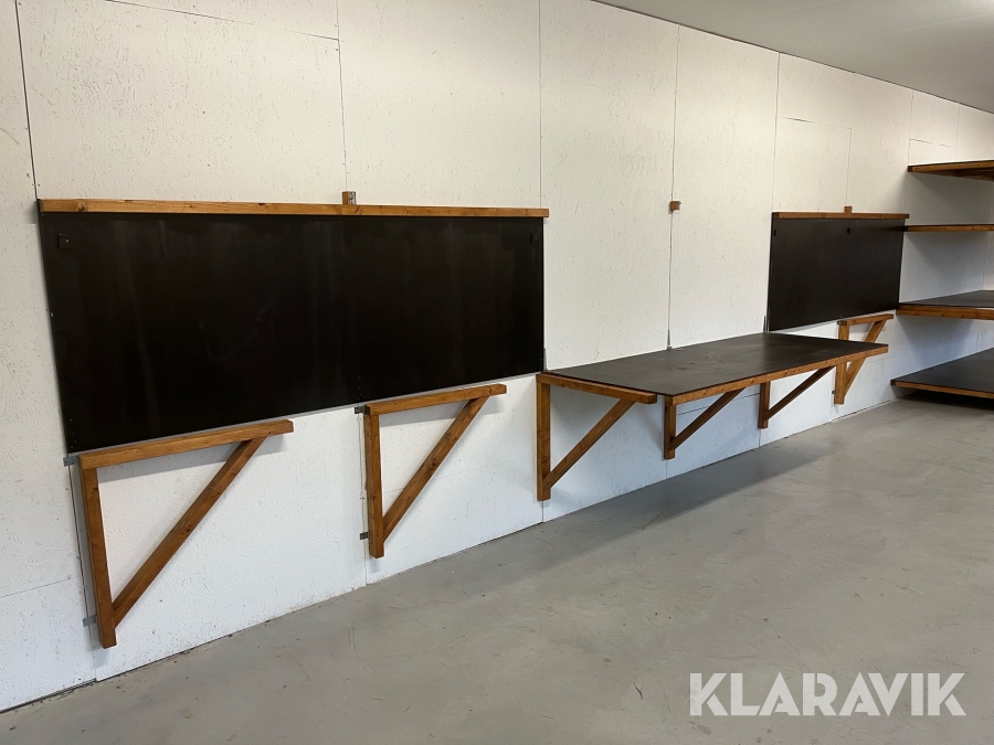 Utfällbar bänk / hylla