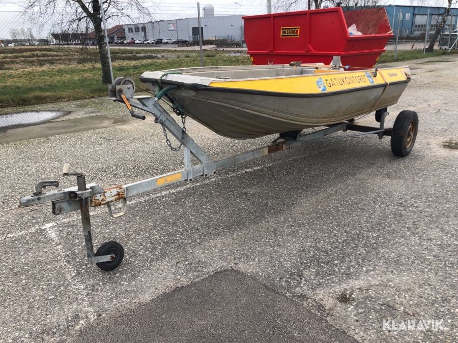 Aluminiumbåt med trailer MINI-BUSTER 