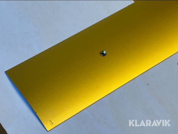 Skarvlist aluminium Guld Hål 80x2700mm 3st