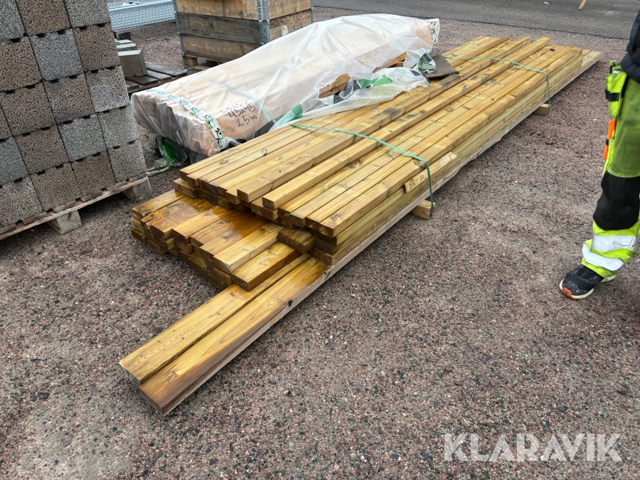 Virkespaket olika dimensioner