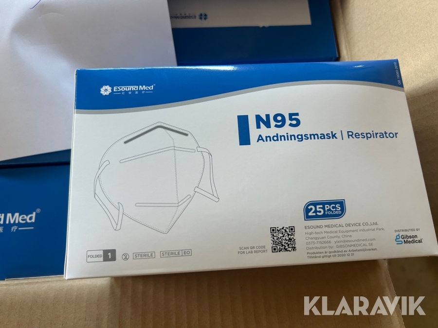 Parti Ansiktsmask ESound Med N95 5500st