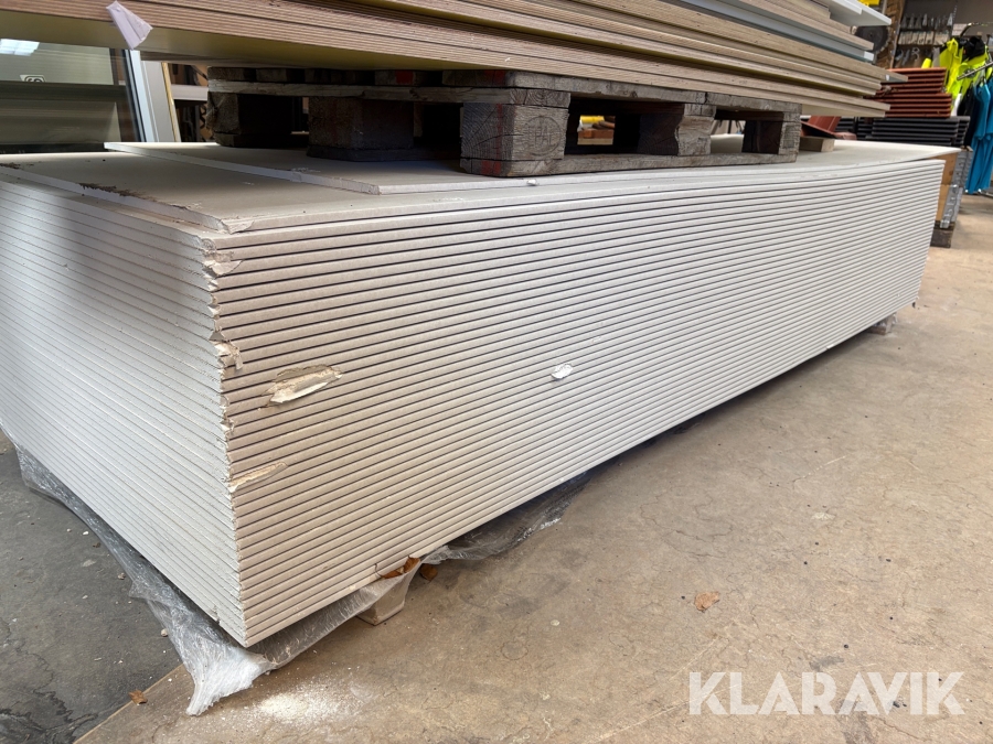 Gipsskivor 2500x900 mm 10 mm 38 st