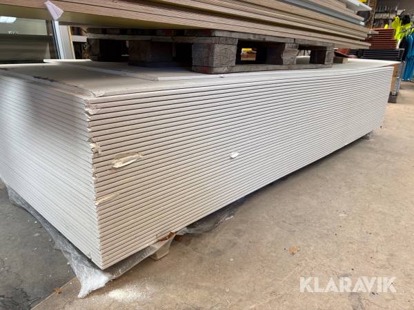 Gipsskivor 2500x900 mm 10 mm 38 st