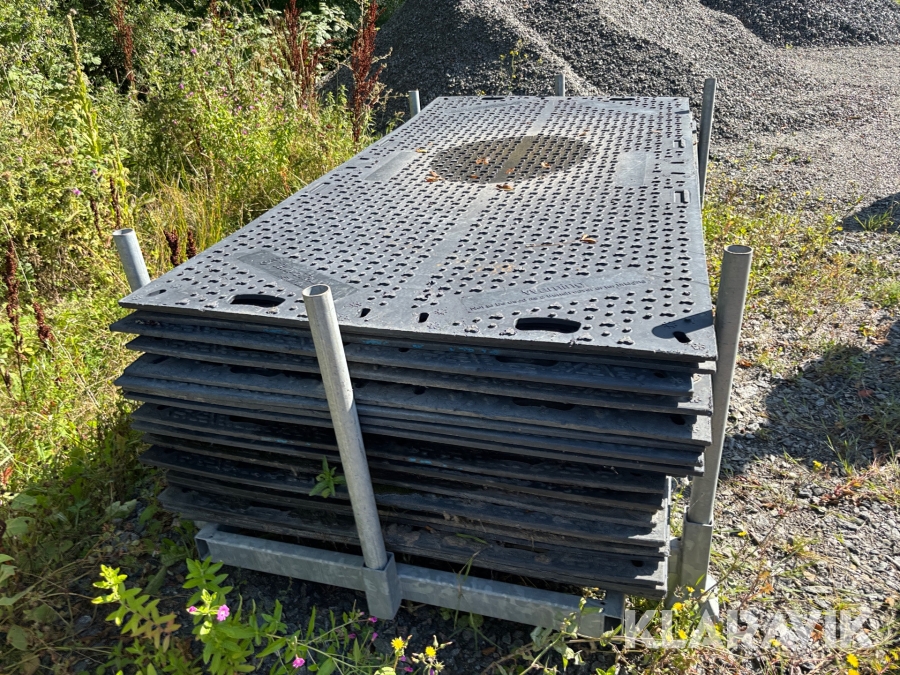 Körplattor / markskydd 120x240cm 30st med ställ