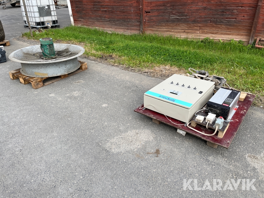 Novax Fläkt med styrcentral till potatisanläggning Tempvent