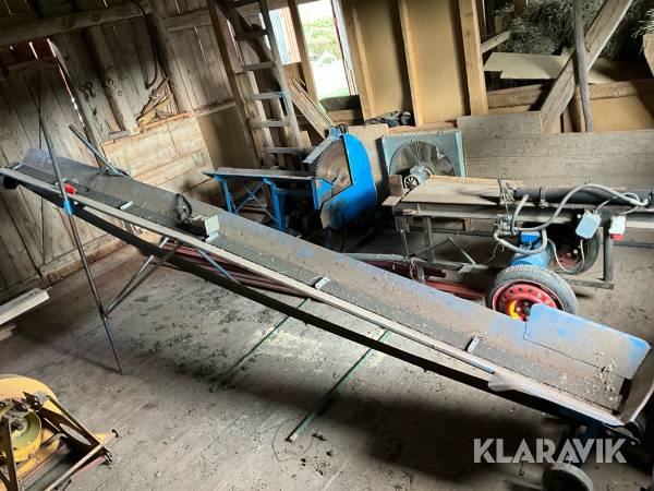 Vedkap, vedklyv och transportör