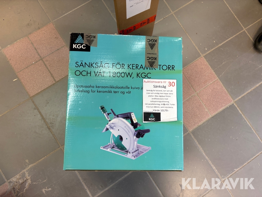 Sänksåg för keramik KGC Torr & våt 1800W