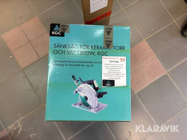 Sänksåg för keramik KGC Torr & våt 1800W