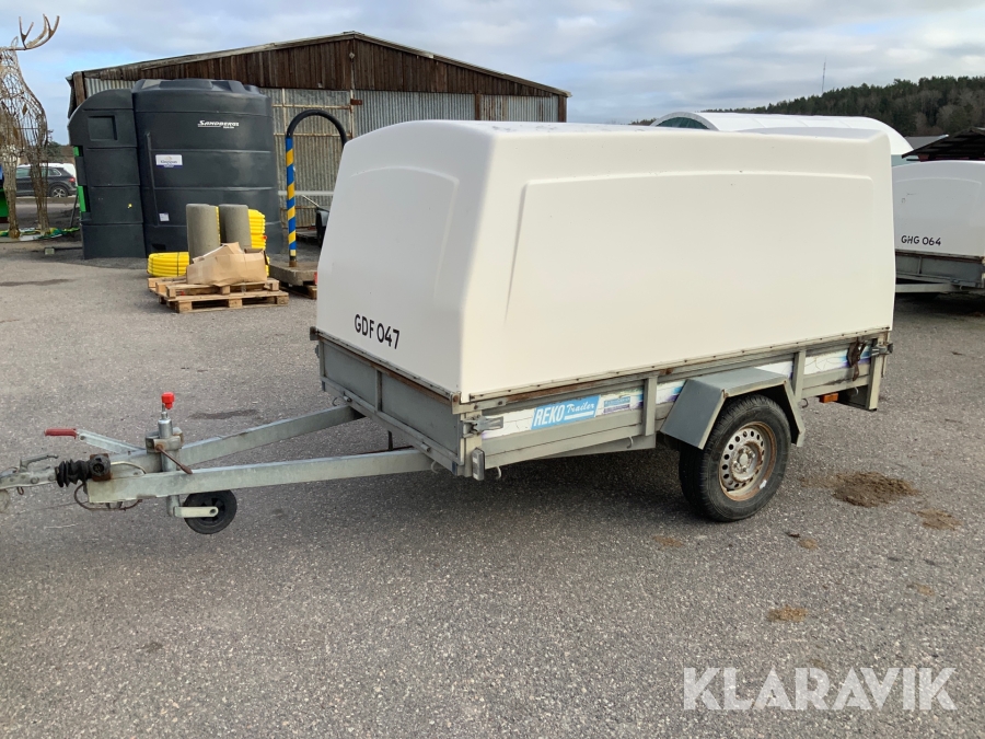 Personbilssläp kåpa Reko Trailer 750kg