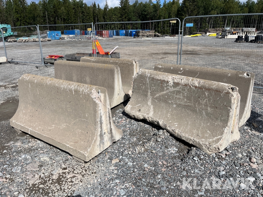 Betongbarriärer 5st