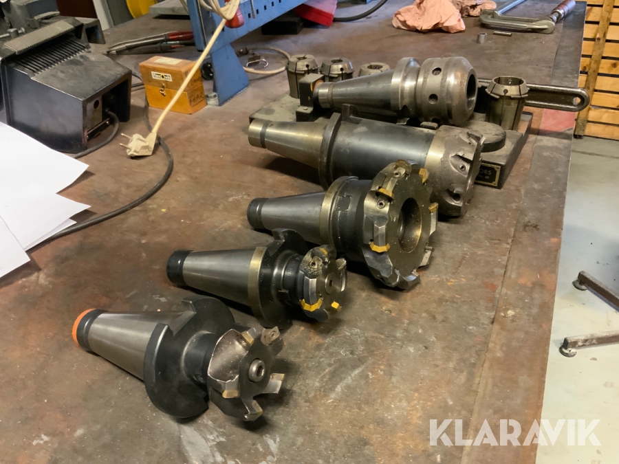 Isokroppar ISO 50 med fräskroppar samt hylschuksats