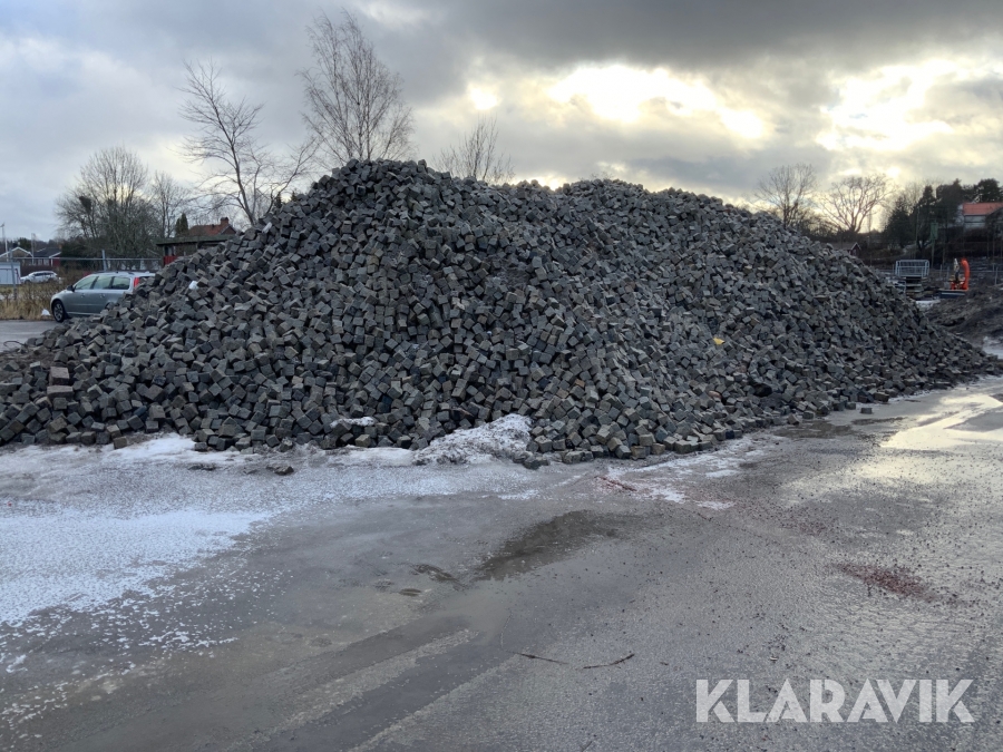 Smågatsten stort parti