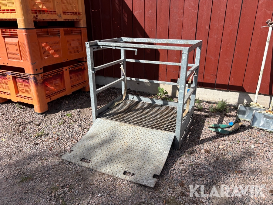 Transportkorg Praxair M15GT F 1500kg. Fällbar läm.