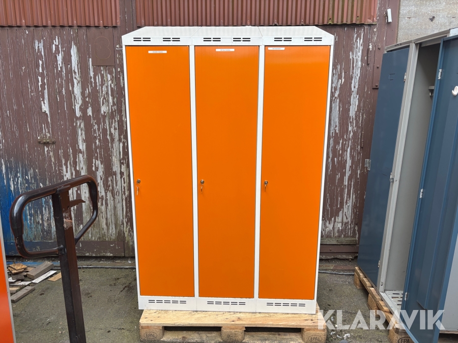 Klädskåp Ab Mora Plåtprodukter 3st