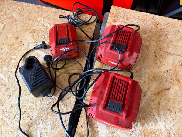 Laddare Hilti / Bosch 4 st