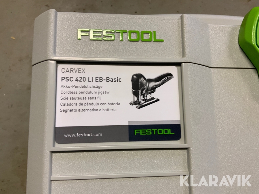 おトク □FESTOOL コードレスジグソー PSC 420 EB-Li Basic 574713