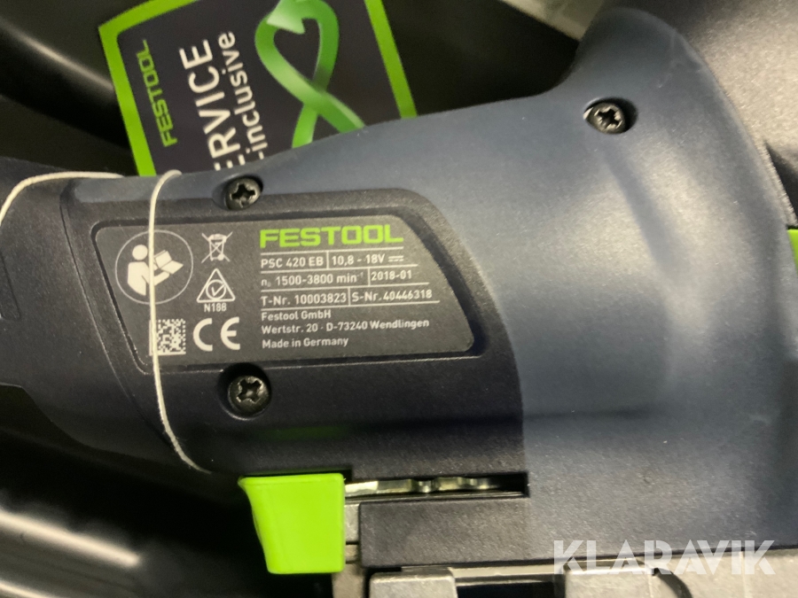 おトク □FESTOOL コードレスジグソー PSC 420 EB-Li Basic 574713