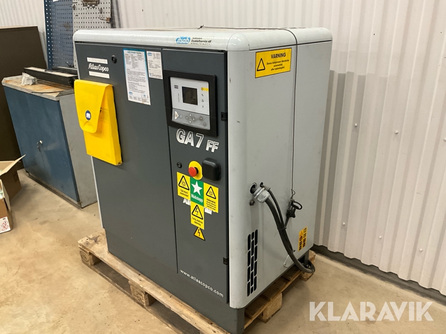 Skruvkompressor Atlas Copco GA7FF