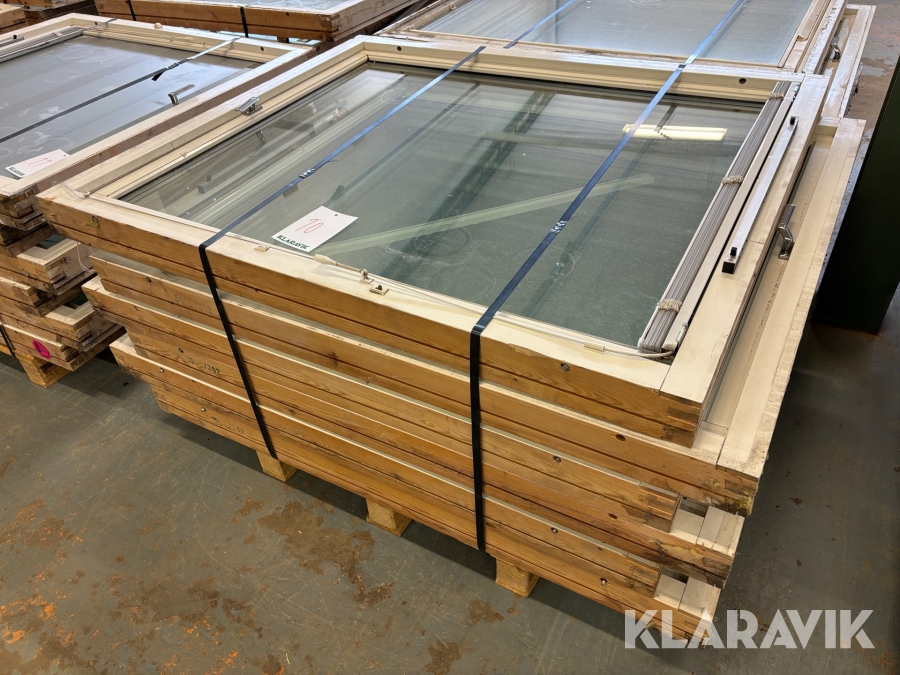 Träfönster 120x120cm 6st