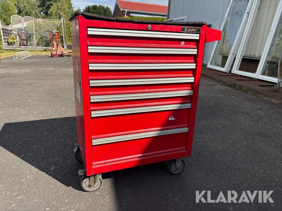 Verktygsskåp med verktyg AmPro