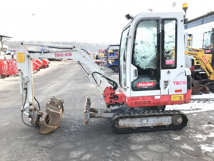 Minigrävare med 3 skopor