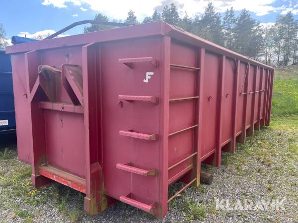 Lastväxlarcontainer 22 m3 med kapell