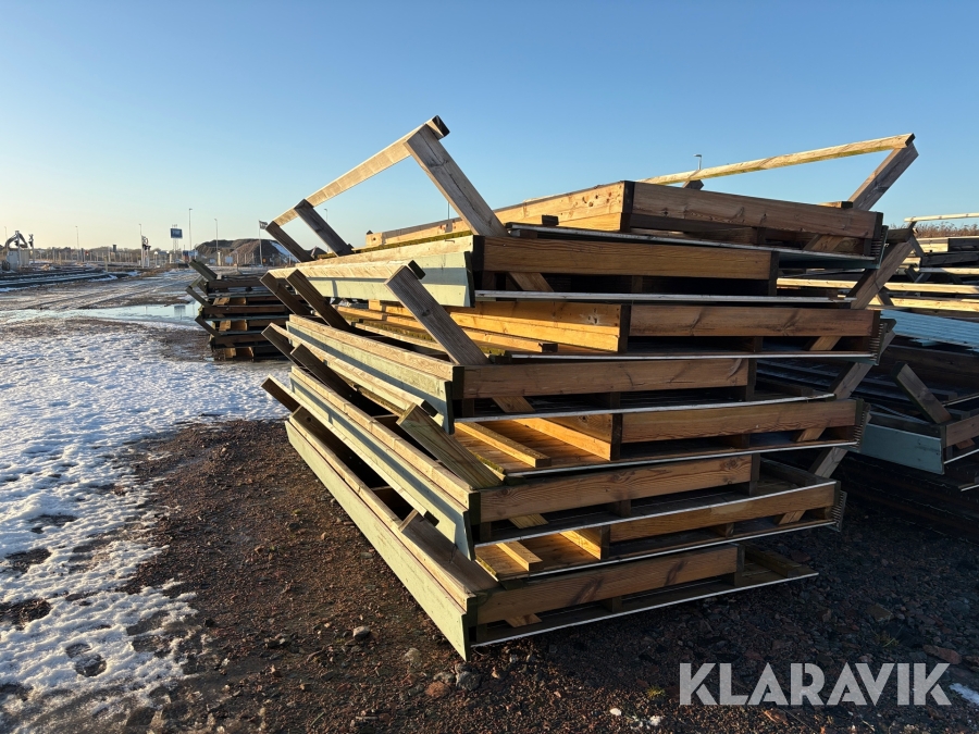 Staketsektioner / plank 8 st