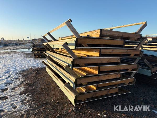 Staketsektioner / plank 8 st