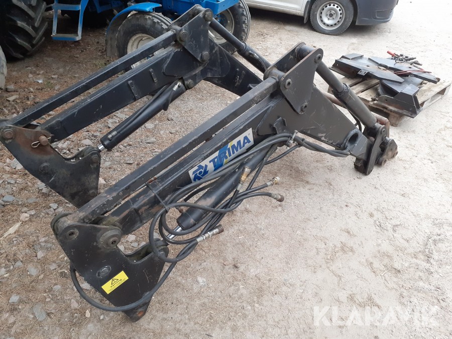 Frontlastare och fästjärn Trima Valmet 605 mfl