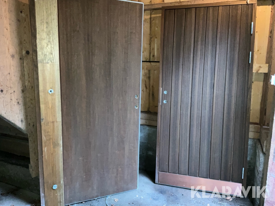 Ytterdörrar i Teak 2 st med karm, Snickar Per