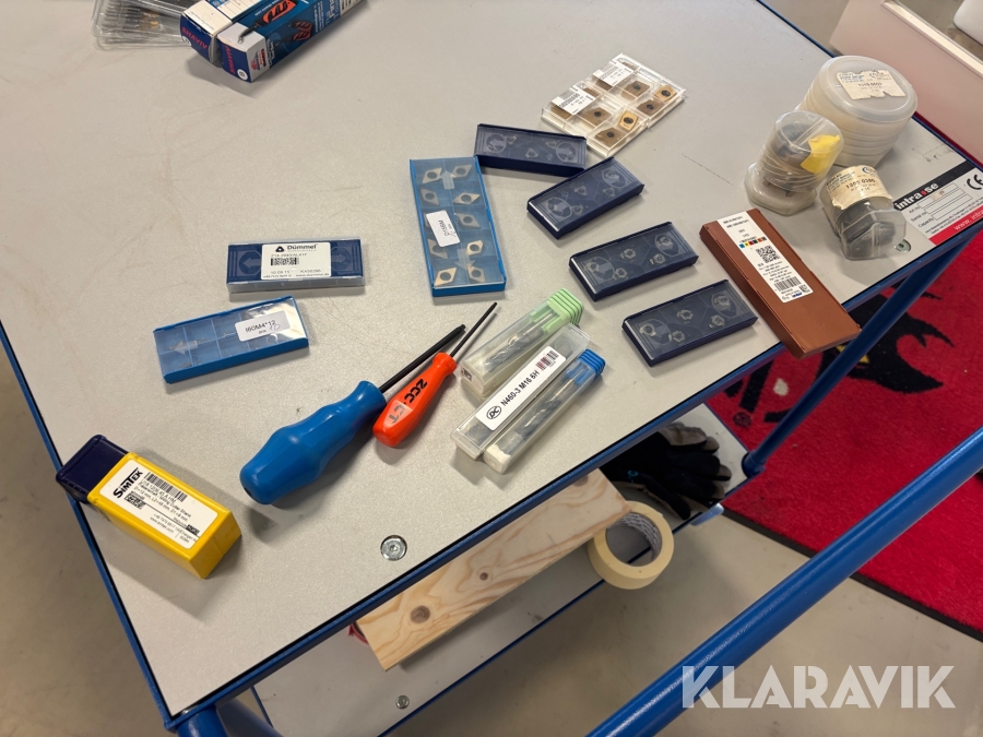 Skär, borr, hållare och momentmejslar