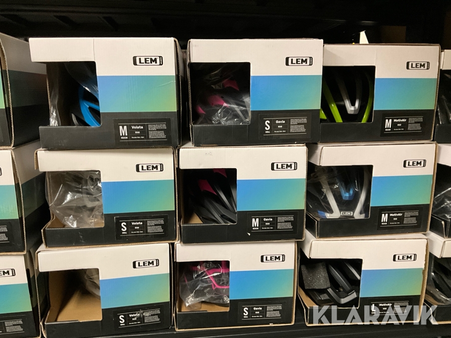 Stort parti cykelhjälmar LEM 41st