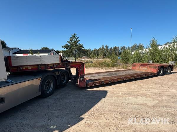 Maskintrailer / Låglastare Kässbohrer  - Tvångsstyrd med trombon