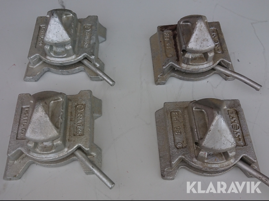 Container-fastlåsning, flera sorter