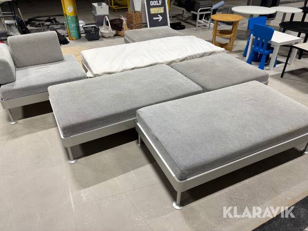 Loungegrupp Ikea grå
