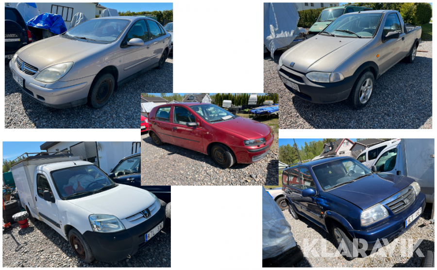 Skrot / reservdelsbilar 5st