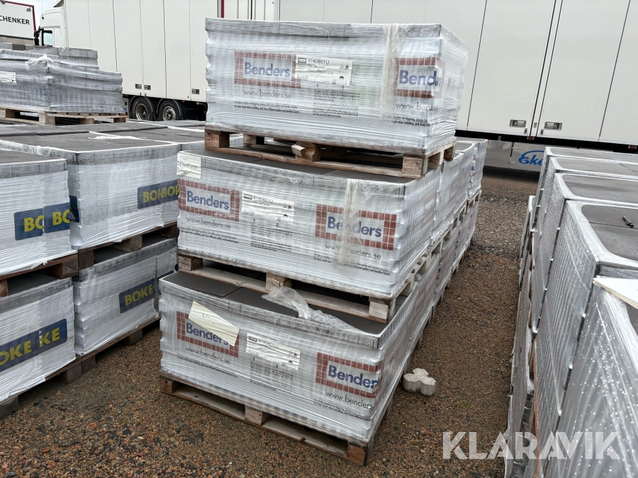Betongplattor Benders Bas slät fasad 10 pall