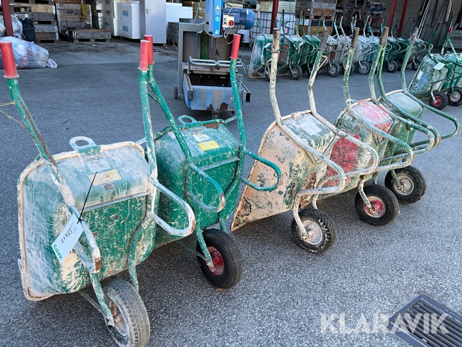 Brukskärra 5st Hörby Bruk Murbrukskärra B35 med lyftöron