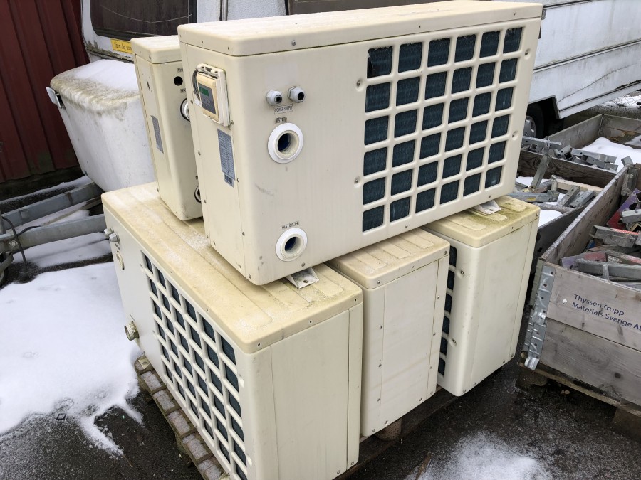 5st Värmepumpar till swimmingpooler